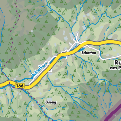 Übersichtsplan Rußbach am Paß Gschütt