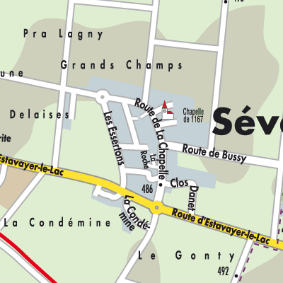Stadtplan Sévaz