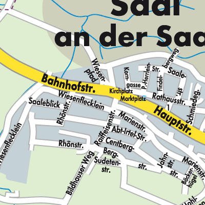 Stadtplan Saal an der Saale (VGem)