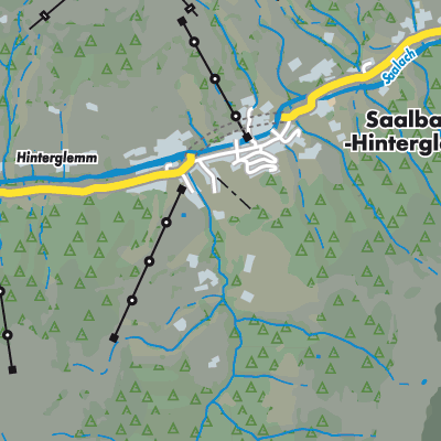 Übersichtsplan Saalbach-Hinterglemm
