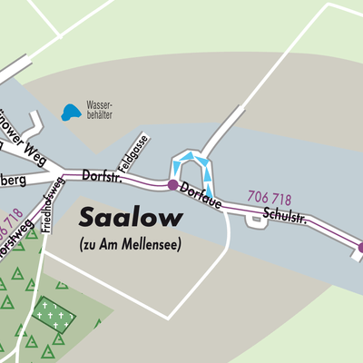 Stadtplan Saalow