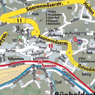 Stadtplan Saanen