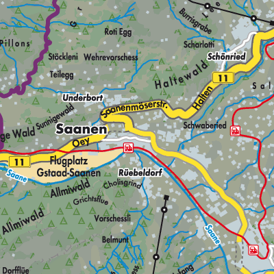 Übersichtsplan Saanen