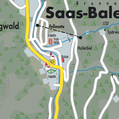 Stadtplan Saas-Balen