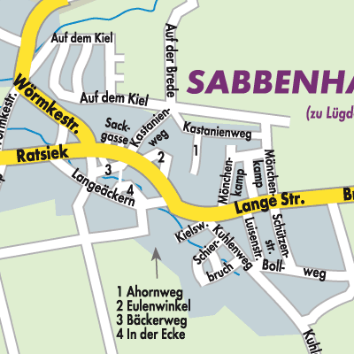 Stadtplan Sabbenhausen