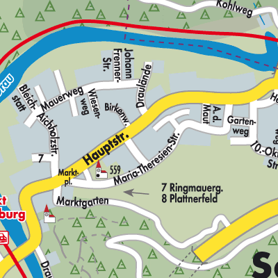 Stadtplan Sachsenburg