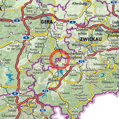 Landkarte Sachswitz