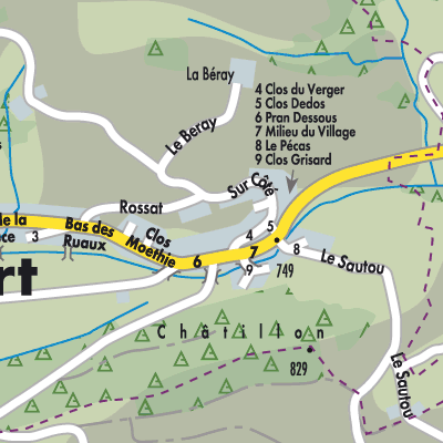 Stadtplan Saicourt