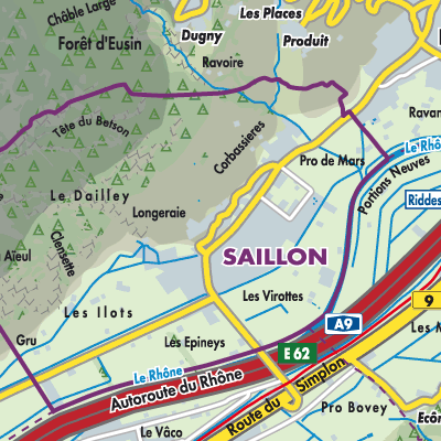 Übersichtsplan Saillon