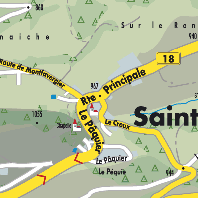 Stadtplan Saint-Brais