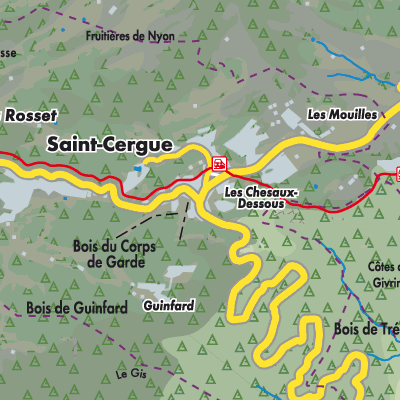 Übersichtsplan Saint-Cergue