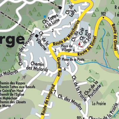 Stadtplan Saint-George