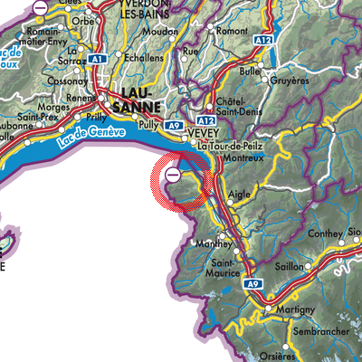 Landkarte Saint-Gingolph