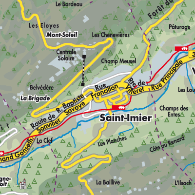 Übersichtsplan Saint-Imier