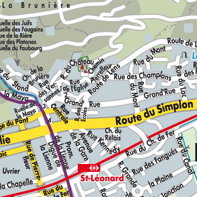 Stadtplan Saint-Léonard