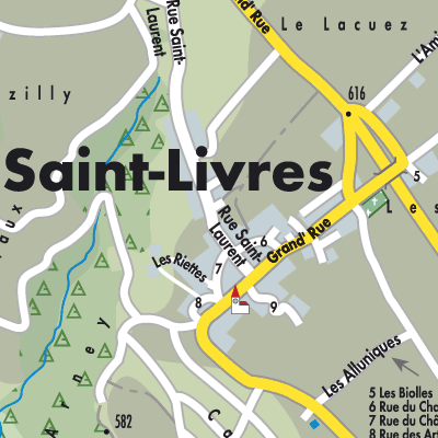 Stadtplan Saint-Livres