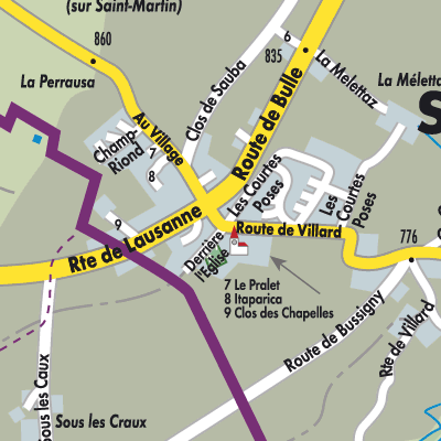 Stadtplan Saint-Martin (FR)