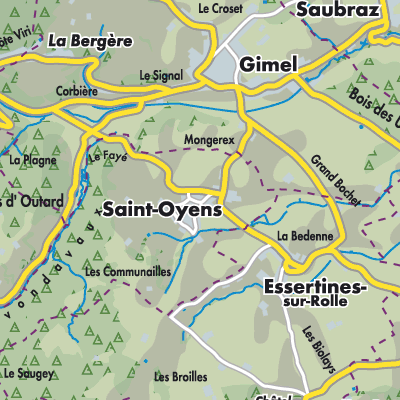 Übersichtsplan Saint-Oyens