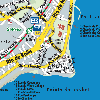 Stadtplan Saint-Prex
