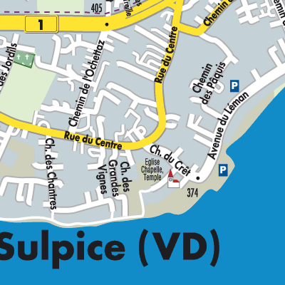 Stadtplan Saint-Sulpice