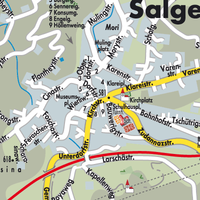 Stadtplan Salgesch