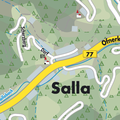 Stadtplan Salla