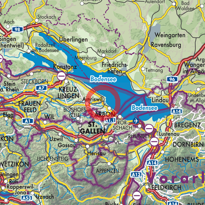Landkarte Salmsach