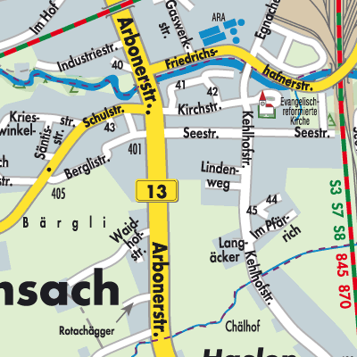 Stadtplan Salmsach