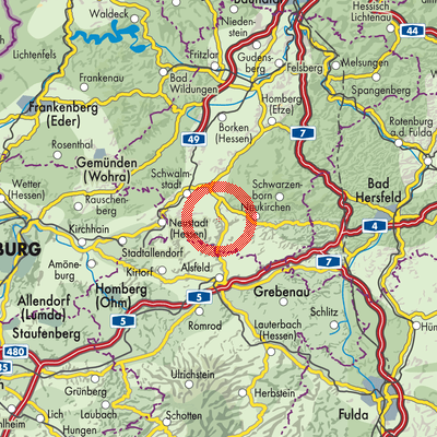 Landkarte Salmshausen
