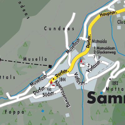 Samnaun - Stadtpläne und Landkarten