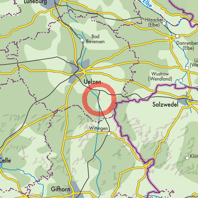 Landkarte Samtgemeinde Aue