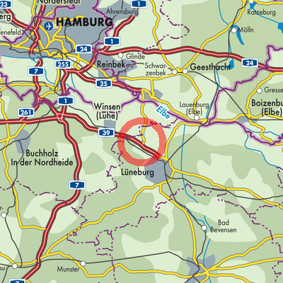 Landkarte Samtgemeinde Bardowick