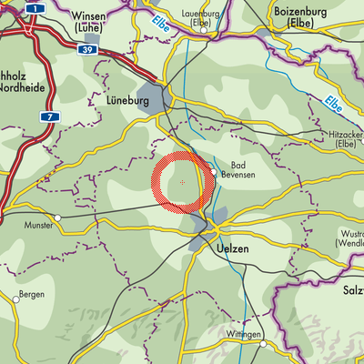 Landkarte Samtgemeinde Bevensen-Ebstorf