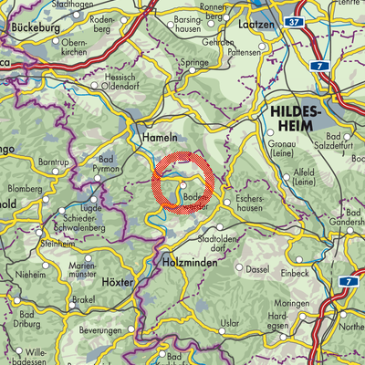 Landkarte Samtgemeinde Bodenwerder-Polle