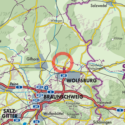 Landkarte Samtgemeinde Boldecker Land