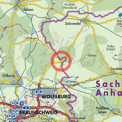 Landkarte Samtgemeinde Brome