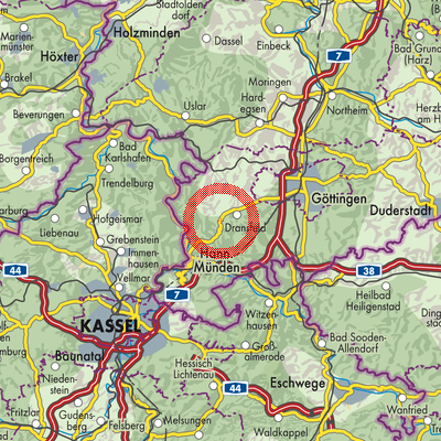 Landkarte Samtgemeinde Dransfeld