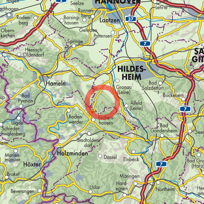 Landkarte Samtgemeinde Duingen