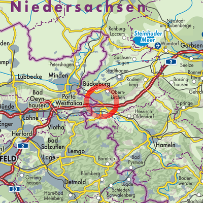 Landkarte Samtgemeinde Eilsen