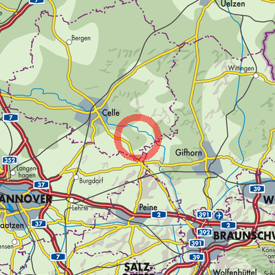 Landkarte Samtgemeinde Flotwedel