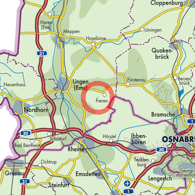 Landkarte Samtgemeinde Freren