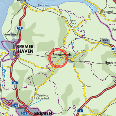 Landkarte Samtgemeinde Geestequelle