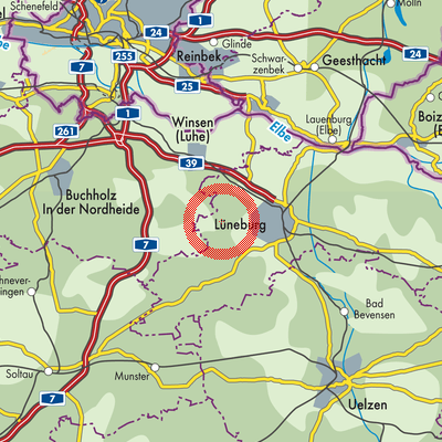 Landkarte Samtgemeinde Gellersen