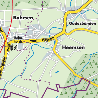 Übersichtsplan Samtgemeinde Heemsen