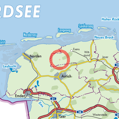 Landkarte Samtgemeinde Holtriem