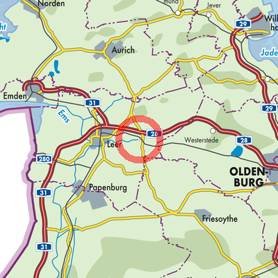 Landkarte Samtgemeinde Jümme
