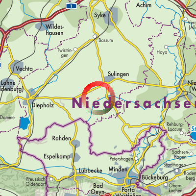 Landkarte Samtgemeinde Kirchdorf