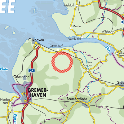 Landkarte Samtgemeinde Land Hadeln