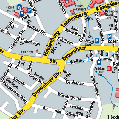 Stadtplan Samtgemeinde Lüchow (Wendland)