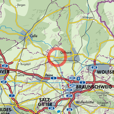 Landkarte Samtgemeinde Meinersen